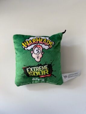 Warheads Extreme Sour Apple Plush Pouch - Green